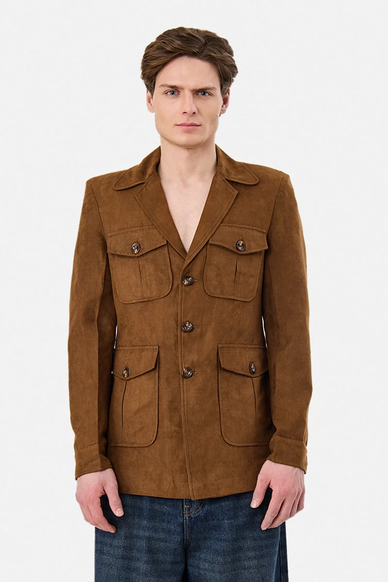 SNITCH  4 Pocket Lapel Collar Coat for Men | Best Price UAE